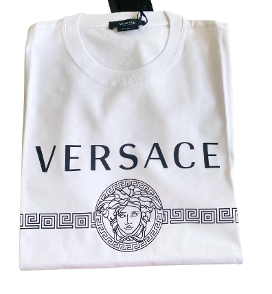 Playera versace online blanca