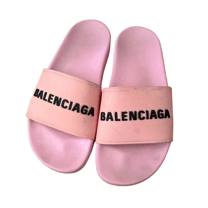 Pink balenciaga sandals outlet