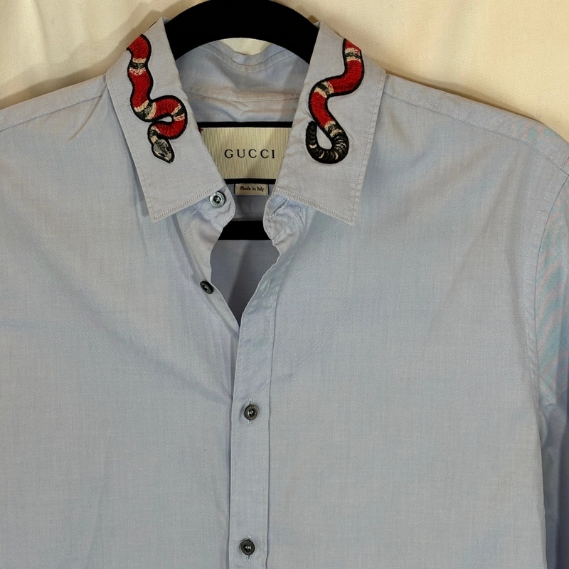 Camisetas Gucci Camisa Gucci Cuello Serpiente Polo Gucci En Piqué