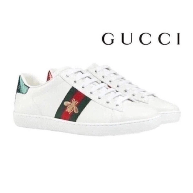 Tenis blancos online gucci