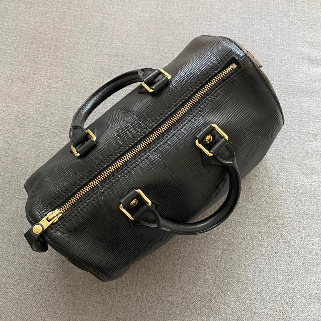 Pack - MM - Bag - ep_vintage luxury Store - Vuitton - Louis - M51136 – dct  - Bolso de mano Louis Vuitton Brea en charol negro - Montsouris - Monogram  - Back