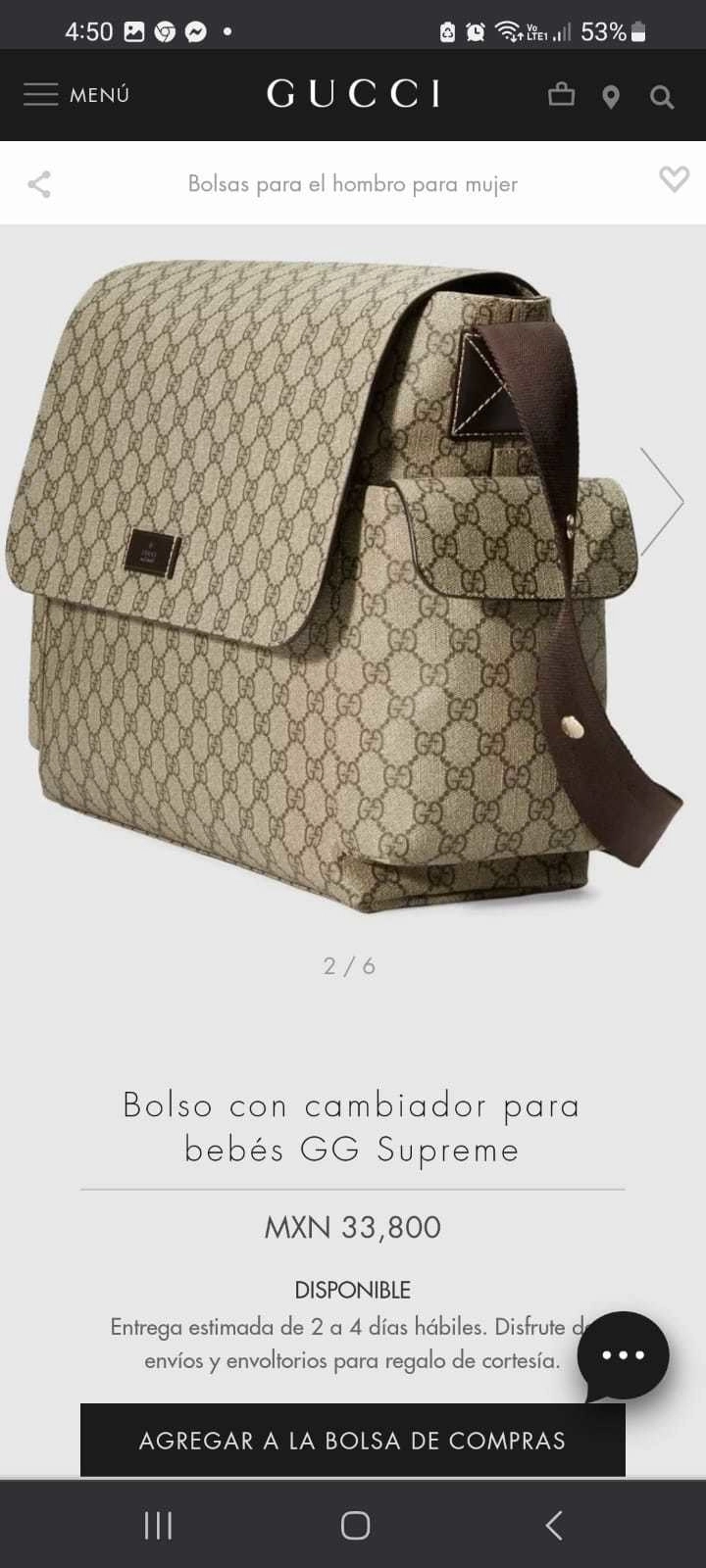 Pañalera discount gucci precio