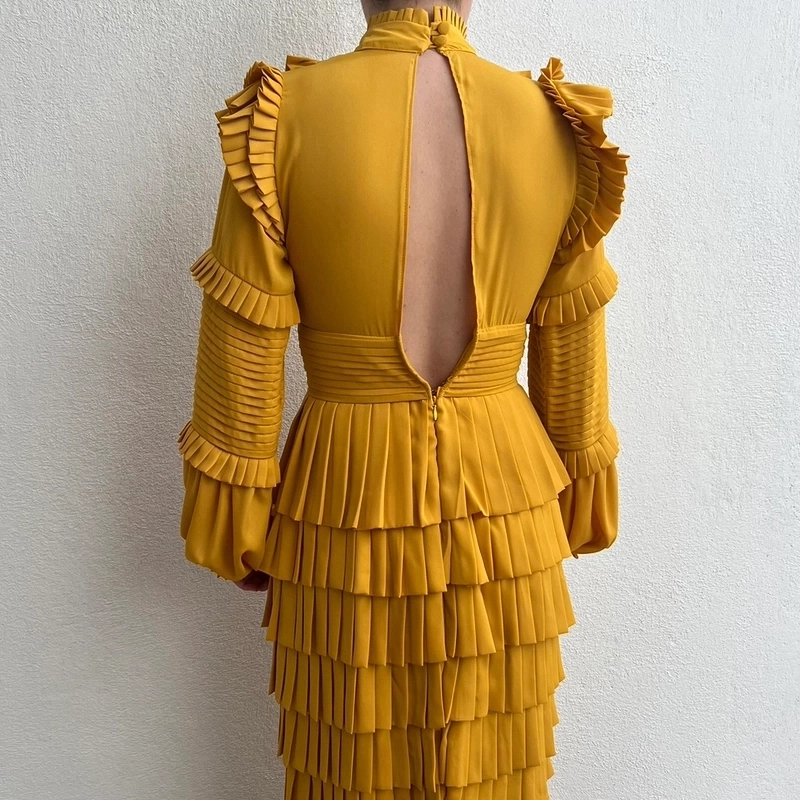 CARLOS PINEDA Gala Amarillo 65% OFF Portèlo: Compra y Vende Moda