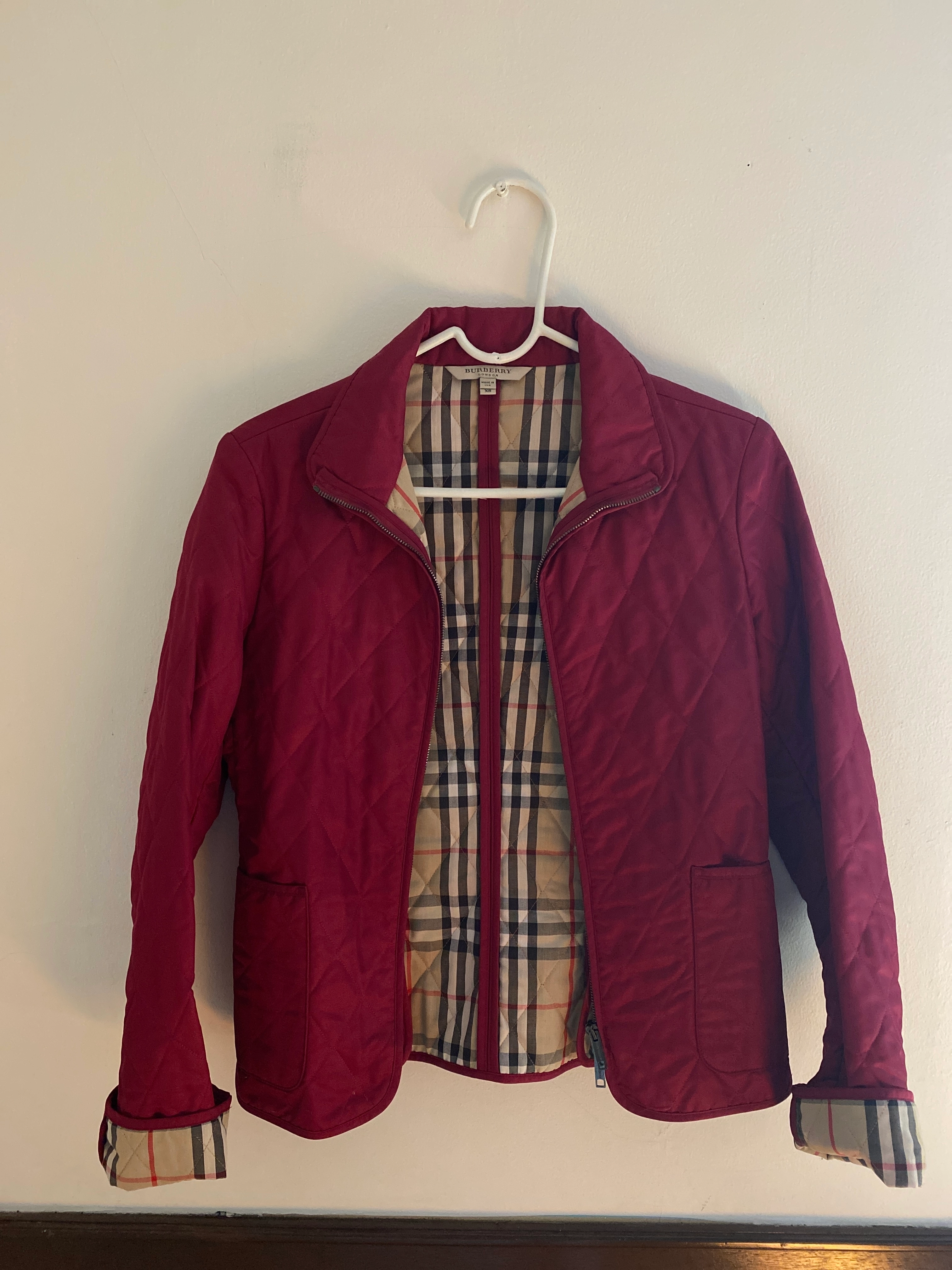 Burberry on sale chamarra vino