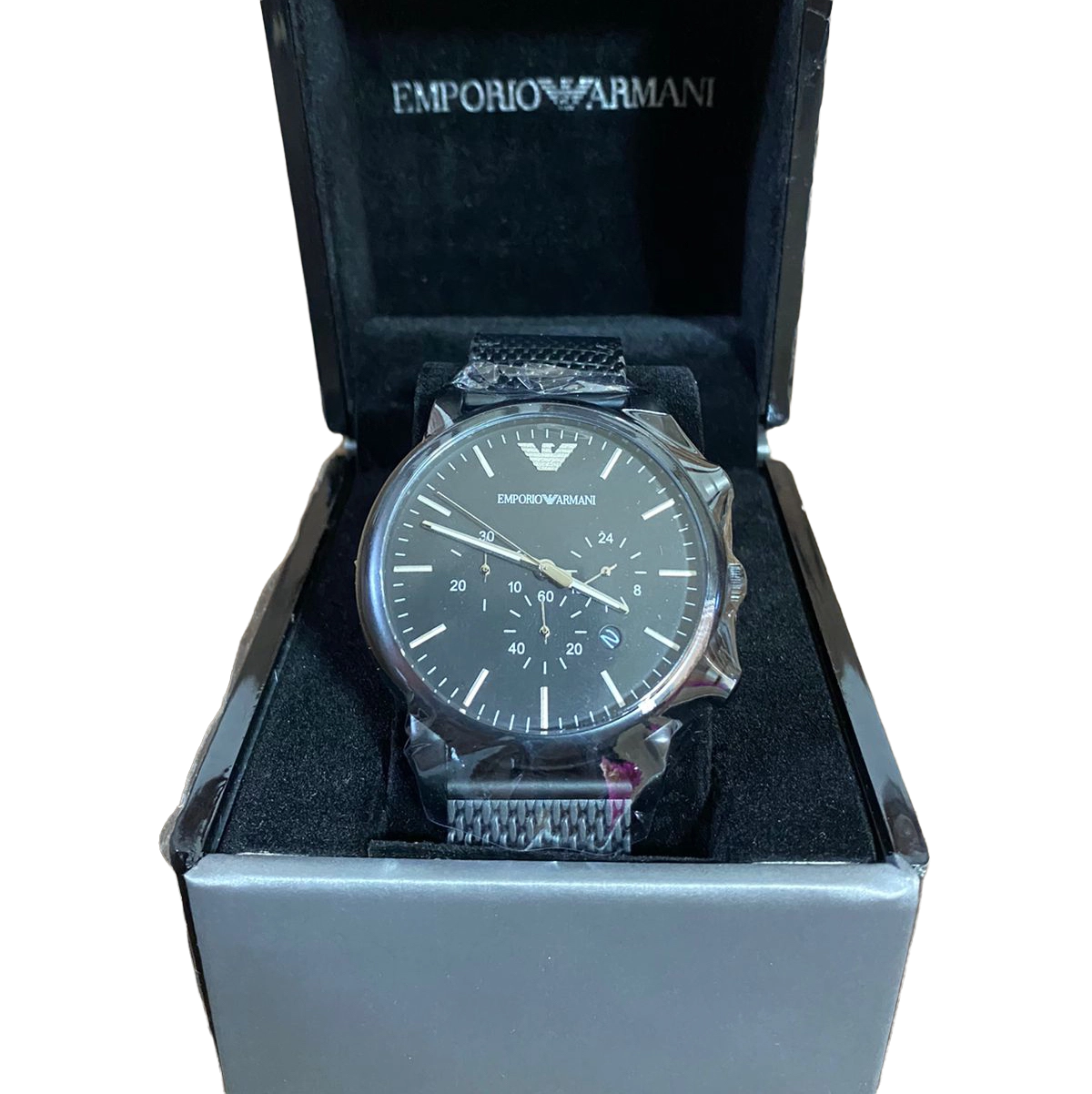 Reloj emporio best sale armani negro