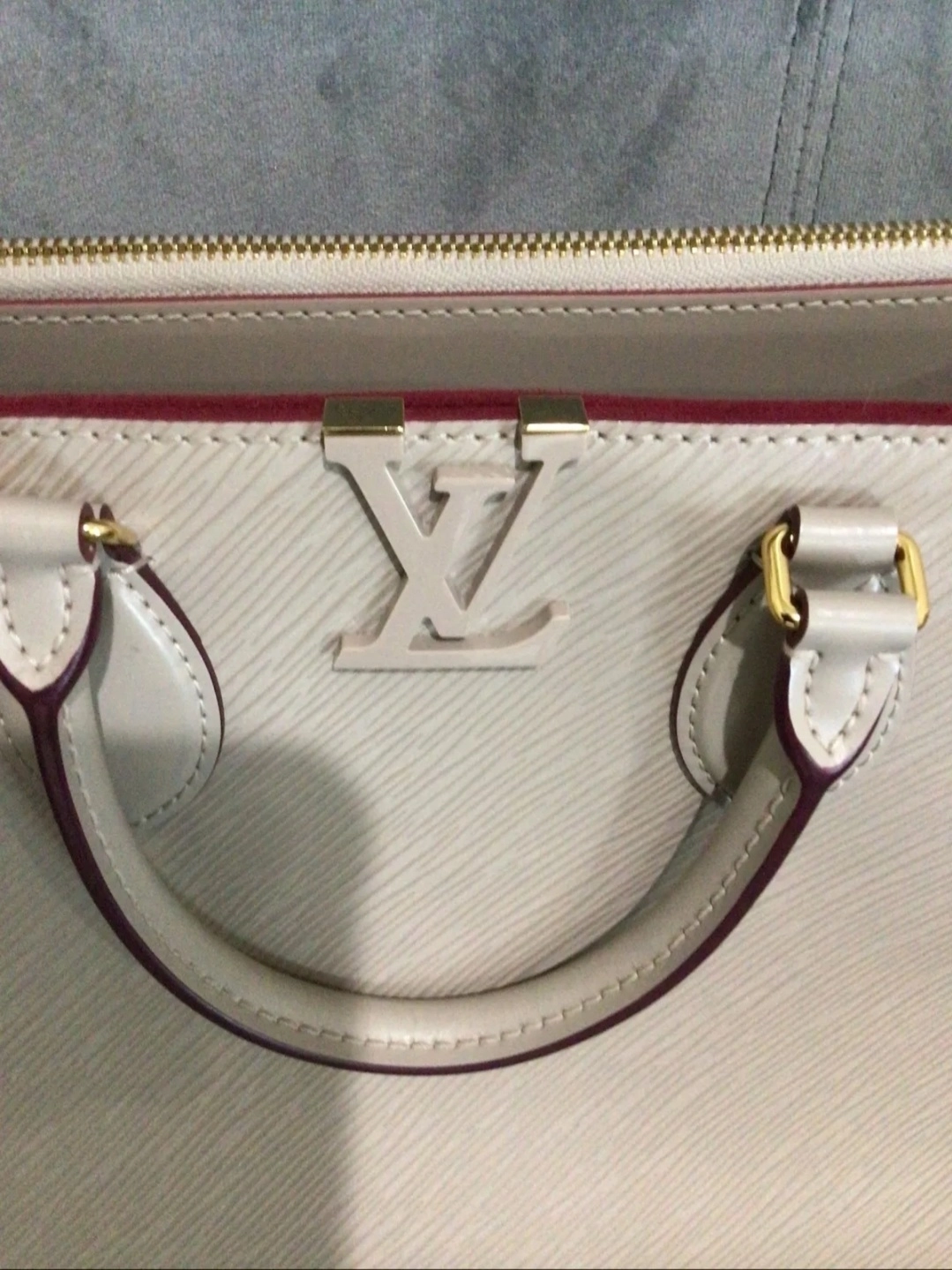 Louis Vuitton Brown Cabas Ipanema PM White Beige Leather Cloth Pony-style  calfskin Cloth ref.479328 - Joli Closet