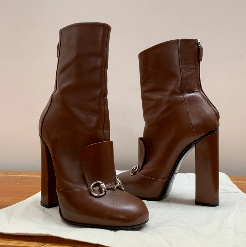 Gucci Botas Caf 62 OFF Port lo Compra y Vende Moda de Lujo