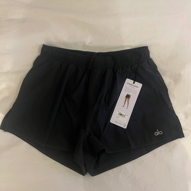 Bermudas Alo Yoga Stride Mujer Negros De Las Mejores Ofertas En