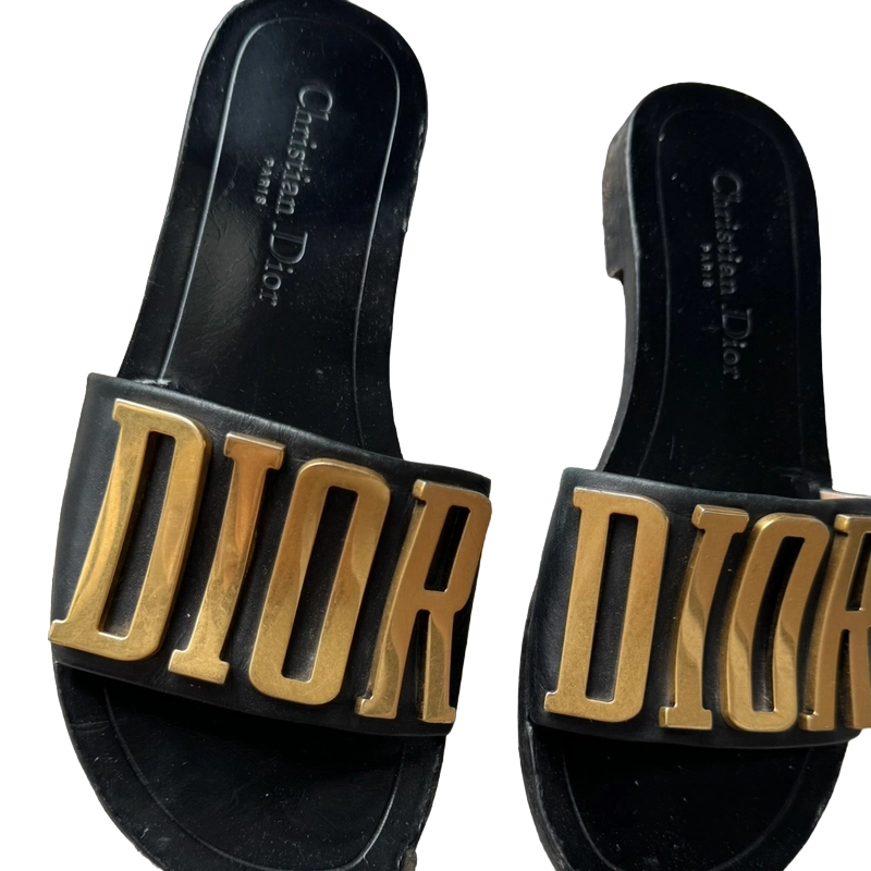 Christian Dior Sandals Negro 45% OFF Portèlo: Compra y Vende